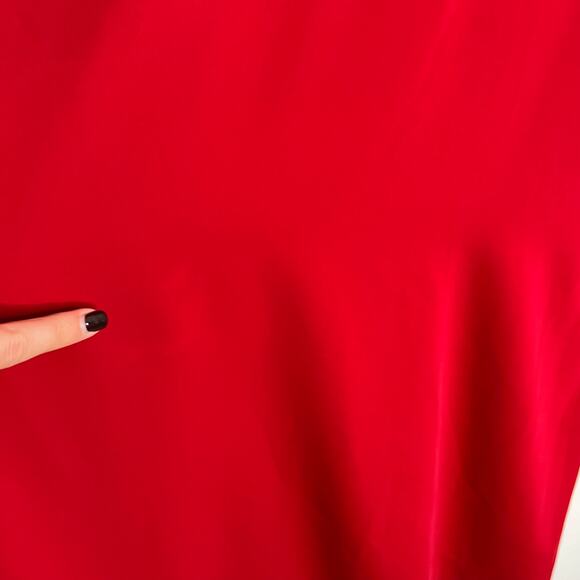 Cece Womens Halter Neck Bow Shift Dress 14 Red Cocktail Holiday Party Christmas - Picture 11 of 13